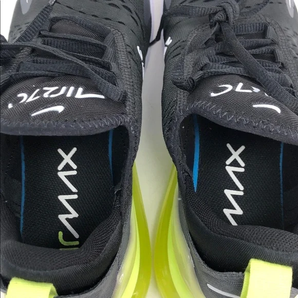 Nike Air Max 270 Black Lemon Twist AH8050-703 Running Shoes - Size 8 No Box